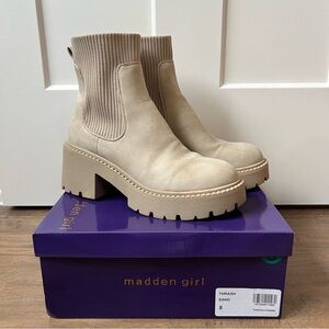Madden Girl “Thrash” Chunky Heel Ankle Boots